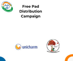 Free Pad Distribution Campaign conducted by Action for Community Development, supported by Unicharm